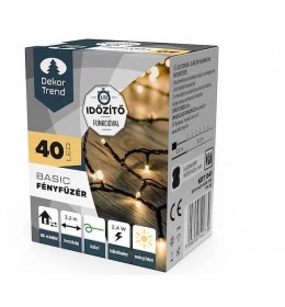 Novogodišnje lampice na baterije Toplo bela 40 LED KDT 041