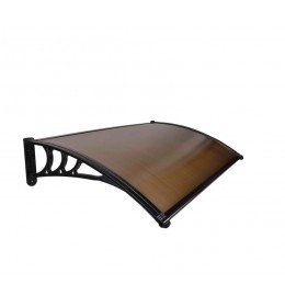 Nadstrešnica 150x100cm Crna Bronza 5mm Leksan