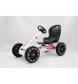 Karting na pedala Abarth Licencirani Beli 