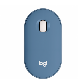 Logitech Pebble M350 Wireless Mouse - BLUEBERRY - 2.4GHZ/BT - EMEA - CLOSED BOX 