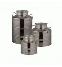 Inox posuda izrađena od nerđajućeg čelika AISI 304 sa velikim otvorom na vrhu od Ø 200 mm i ručkama koje omogućavaju lakše čišćenje i premeštanje prazne posude. Otvor za slavinu 1/2".  Slavina se zasebno kupuje. Idealna za čuvanje vina, rakije, vode, ulja, mleka. Cena je za 1 posudu