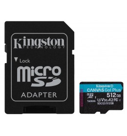 Kingston U3 V30 microSDXC 128GB Canv as Go Plus 170R A2 + adapter SDCG3/128GB memorijska kartica 