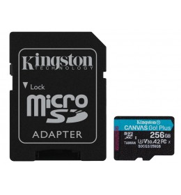Kingston U3 V30 microsdxc 256GB canvas go plus 170R A2 + adapter SDCG3/256GB memorijska kartica 