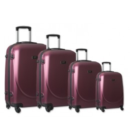 Set 4 ABS kofera Sanremo bordo