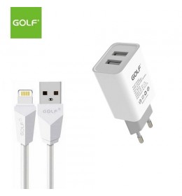 Kućni punjač za Iphone GOLF GF-U206 beli 00G183