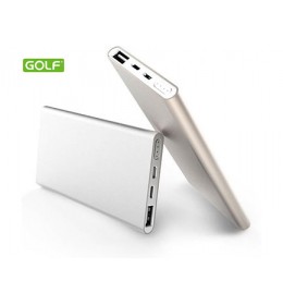 Power bank GOLF EDGE5 5000mAh silver 2xUSB