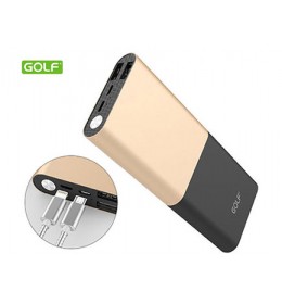 Power bank GOLF G27 10000mAh gold 2xUSB