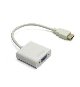 Adapter HDMI na VGA +audio kabl beli 01AD35