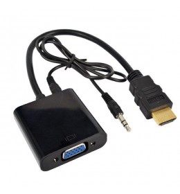 HDMI muški na VGA ženski konvertor + audio 55-000 