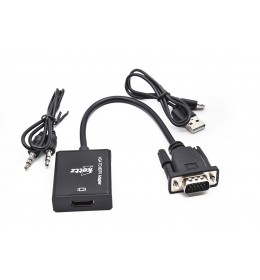 VGA na HDMI Konvertor + audio 3.5mm V2H 55-006