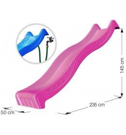 Tobogan vodeni spust od 265cm pink