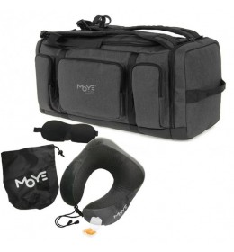 Trailblazer Multi-Backpack Grey O5 + Neck Pillow Grey