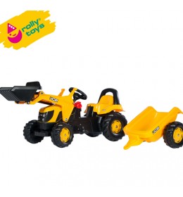 Traktor na pedale sa prikolicom i utovarivačem Rolly Kid JCB