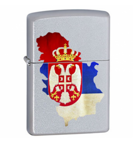 Upaljač Zippo karta Srbije