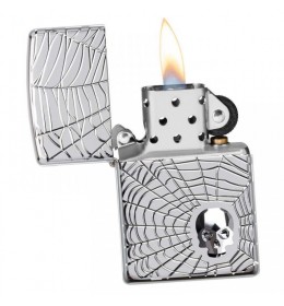 Upaljač Zippo Spider Web Skull