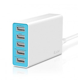 USB punjač sa 5 portova iLuv 5 Port Compact Sized Wall USB Charger