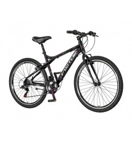 Visitor aurora mtb ženska bicikla crno roza