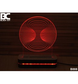 3D lampa Vrtlog hladno beli