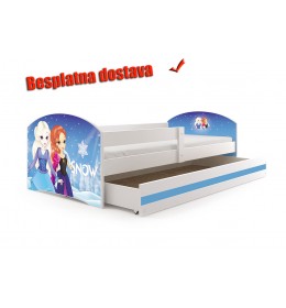 Dečiji krevet Lookie White 160x80 cm sa dušekom dezen 06