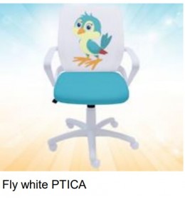 Dečija Stolica Fly White Ptica 