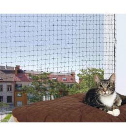 Zaštitna mreža za mačke 3x2m Crna