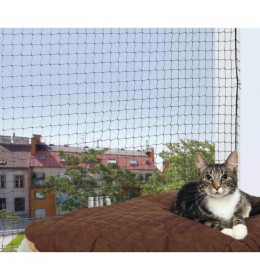 Zaštitna mreža za mačke crna 4x3 m