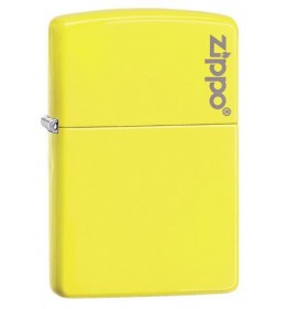 Zippo upaljač Neon Yellow Zippo Logo