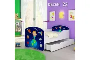 Dečiji Krevet Drveni 180x80cm Sa Fiokom i Gratis Dušek Dezen 22