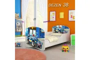 Dečiji Krevet Drveni 140x70 cm Dezen 38