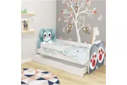 Krevet za decu  ANIMALS 180X80 CM SA DODATNOM FIOKOM WHITE ACMA VII
