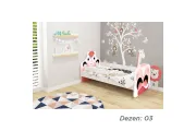Krevet za decu ANIMALS 160X80 CM WHITE ACMA VII 6 dezena