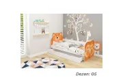 Krevet za decu  ANIMALS 180X80 CM SA DODATNOM FIOKOM WHITE ACMA VII