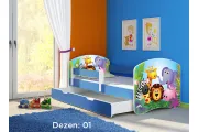 Krevet za decu BLUE SA FIOKOM 140X70 ACMA 2 45 dezena