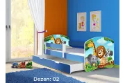 Krevet za decu BLUE SA FIOKOM 140X70 ACMA 2 45 dezena