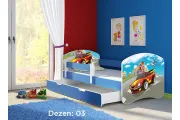 Krevet za decu BLUE SA FIOKOM 140X70 ACMA 2 45 dezena