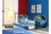 Krevet za decu BLUE SA FIOKOM 140X70 ACMA 2 45 dezena