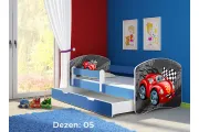Krevet za decu BLUE SA FIOKOM 140X70 ACMA 2 45 dezena