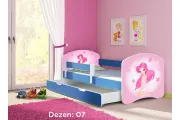 Krevet za decu BLUE SA FIOKOM 140X70 ACMA 2 45 dezena