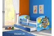 Krevet za decu BLUE SA FIOKOM 160X80 ACMA 2 45 dezena